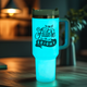 Glow in the Dark Stainless Steel Tumbler with Removable Handle (40oz)
