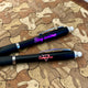 Black Stylus Ballpoint Pens with Multicolored LED Lights (10pcs)