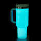 Glow in the Dark Stainless Steel Tumbler with Removable Handle (40oz)