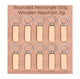Rounded Rectangle Strip Wooden Keychain JIG File