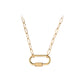 Gold Stainless Steel Carabiner Necklace (3pcs)