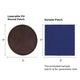 Brown to Gold Laserable PU Round Patch (10pcs)