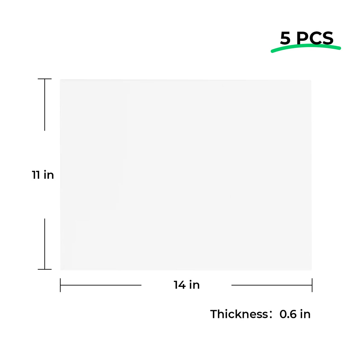 Stretched White Blank Canvas 5pcs 8 X 10 stretched-white-blank-canvas-5pcs-8-x-10