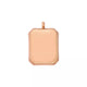 Stainless Steel Rose Gold Embossed Square Pendant (10pcs)