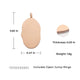 Stainless Steel Rose Gold Irregular Oval Pendant (10pcs)