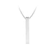 Stainless Steel Silver Vertical Bar Necklace (6pcs)
