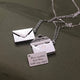 Stainless Steel Envelope Necklace (3pcs)