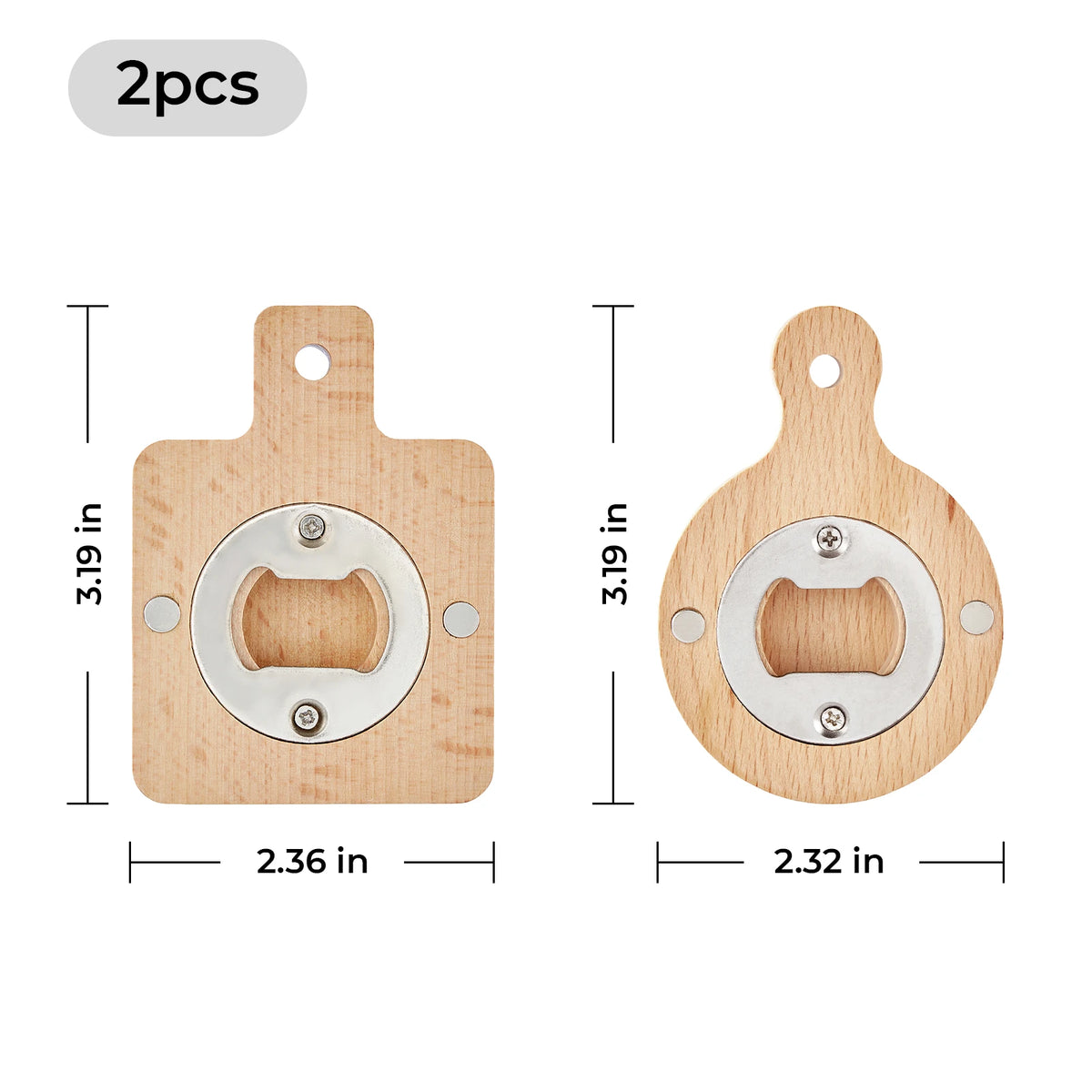 【2枚セット】プラスル ・ マイナン 034/082 035/082 Wooden Magnet Bottle Openers 2pcs | xTool Materials