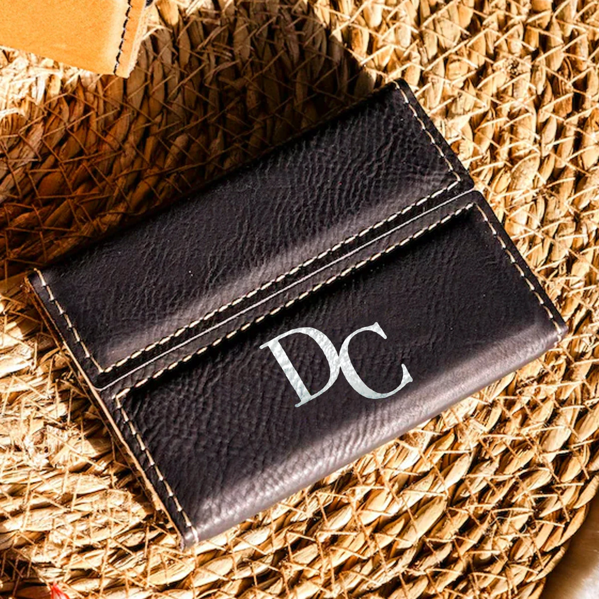 Laserable PU Leather Business Card Holder (1pcs)