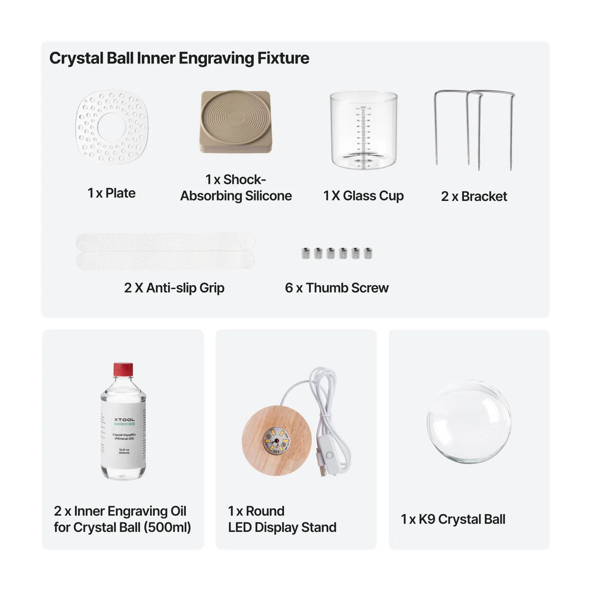 K9 Crystal Ball Inner Engraved Kit
