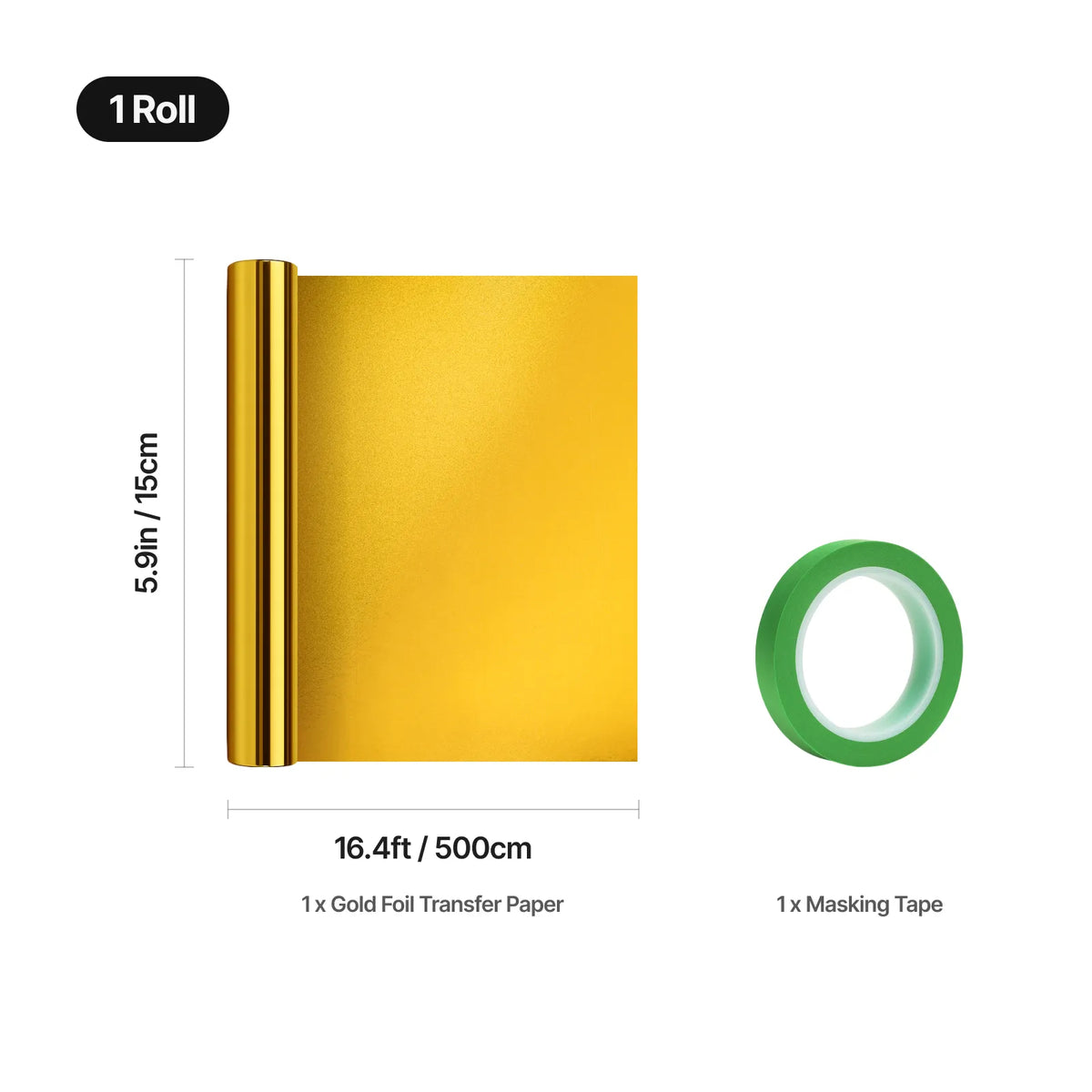 5.9in x 16.4ft Foil Transfer Paper for xTool M1 Ultra Hot Foil Pen