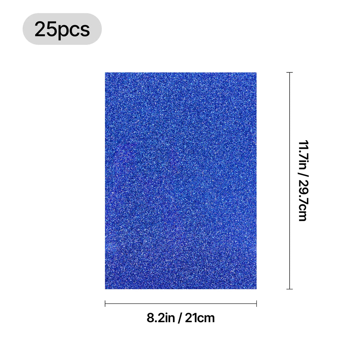 Multicolored Glitter Cardstock (25pcs)