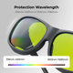 Laser Safety Goggles for 316nm-450nm & 900nm-1080nm Lasers
