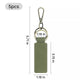 Olive Green Leather Keychain (5pcs)