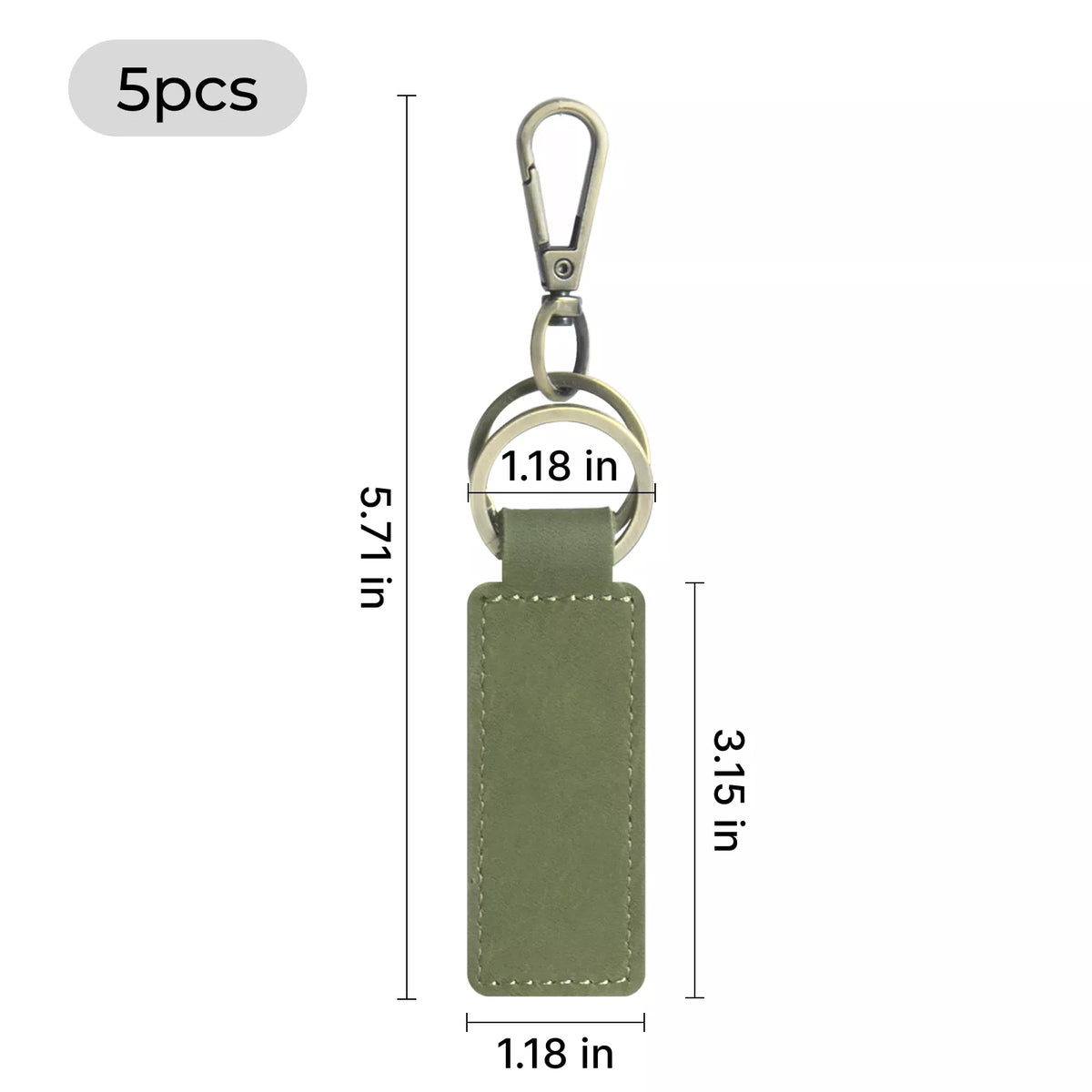 Supreme Guadalupe Leather Keychain Green Made In Italy | eBay