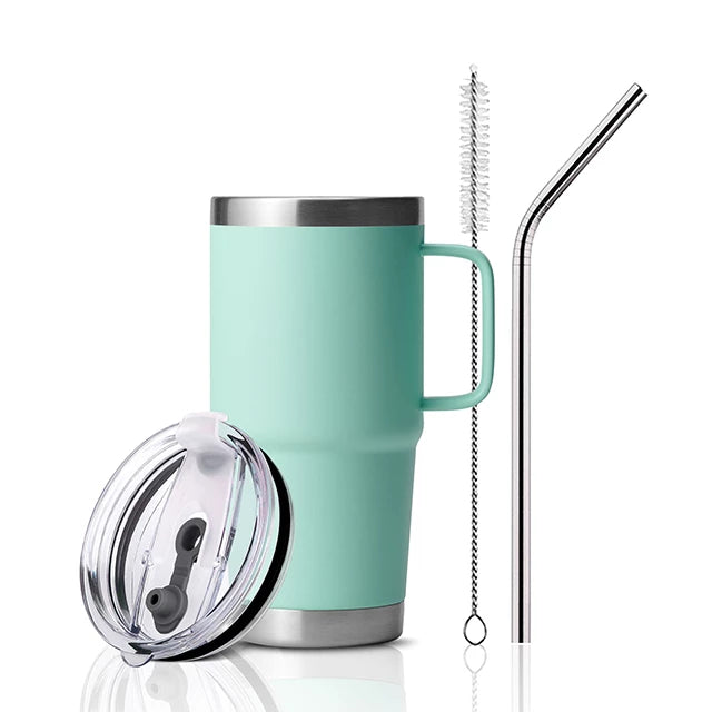 Seafoam Stainless Steel Tumbler kit with Handle (20oz)