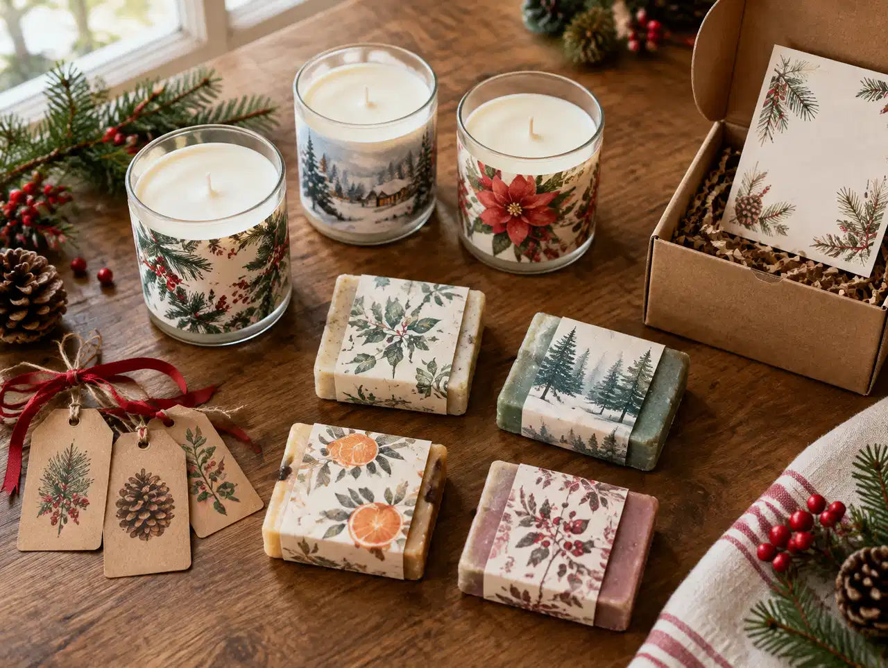 How Candle and Soap Makers Can Produce Holiday Packaging In-House