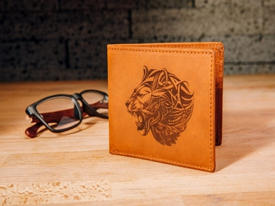 Laser engraving on leather items – O2Leather
