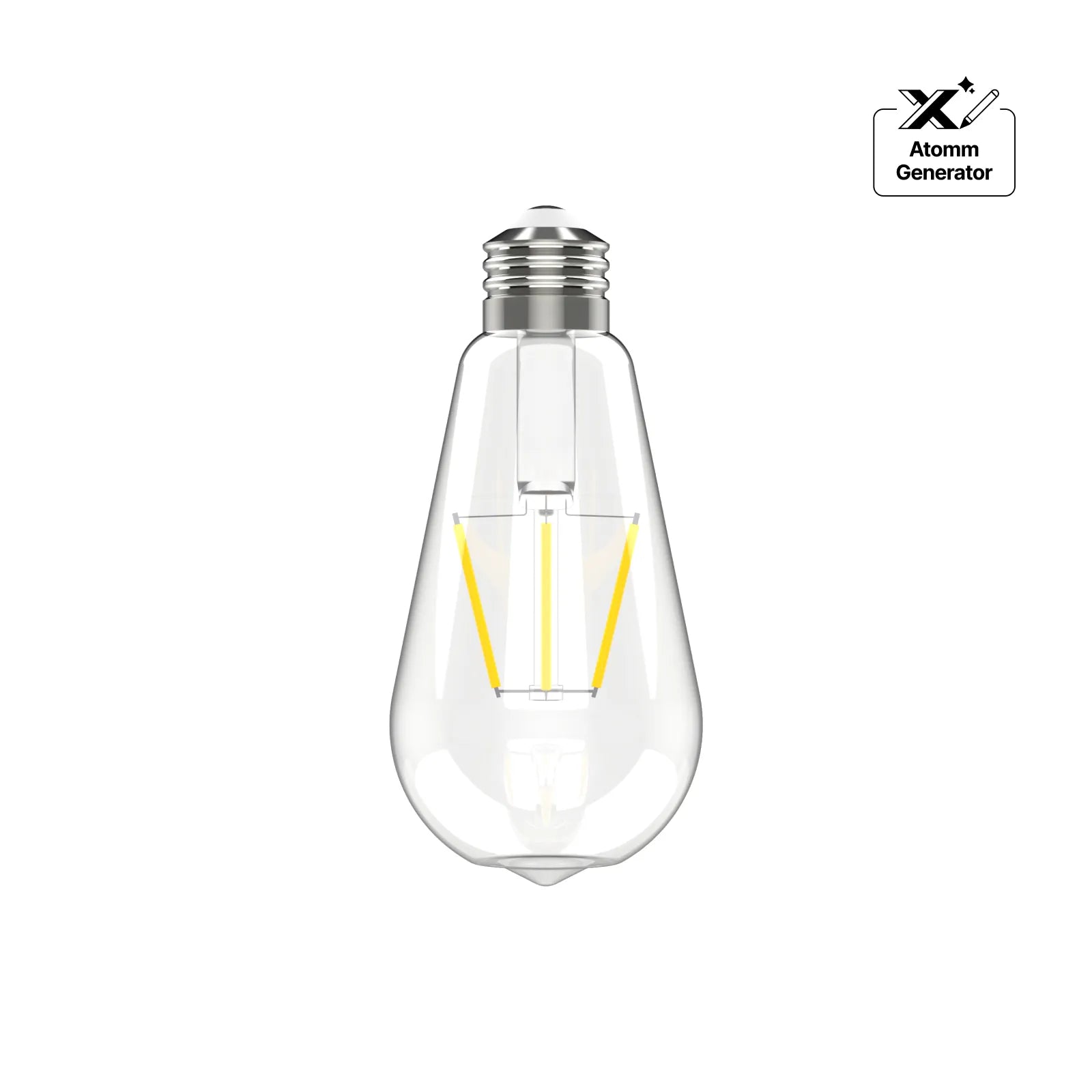 120v edison bulb teardrop shaped 2200k 1pcs 01