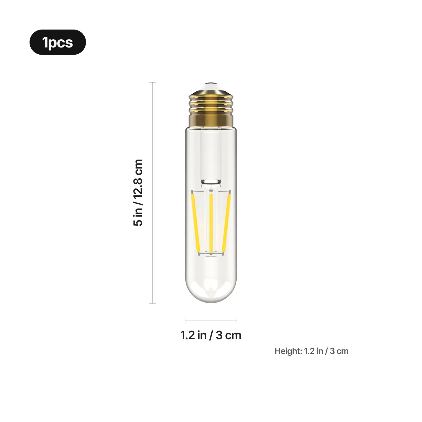 120v edison bulb tubular shaped 4000k 1pcs 02