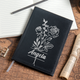 Black to Silver Laserable PU Notebook