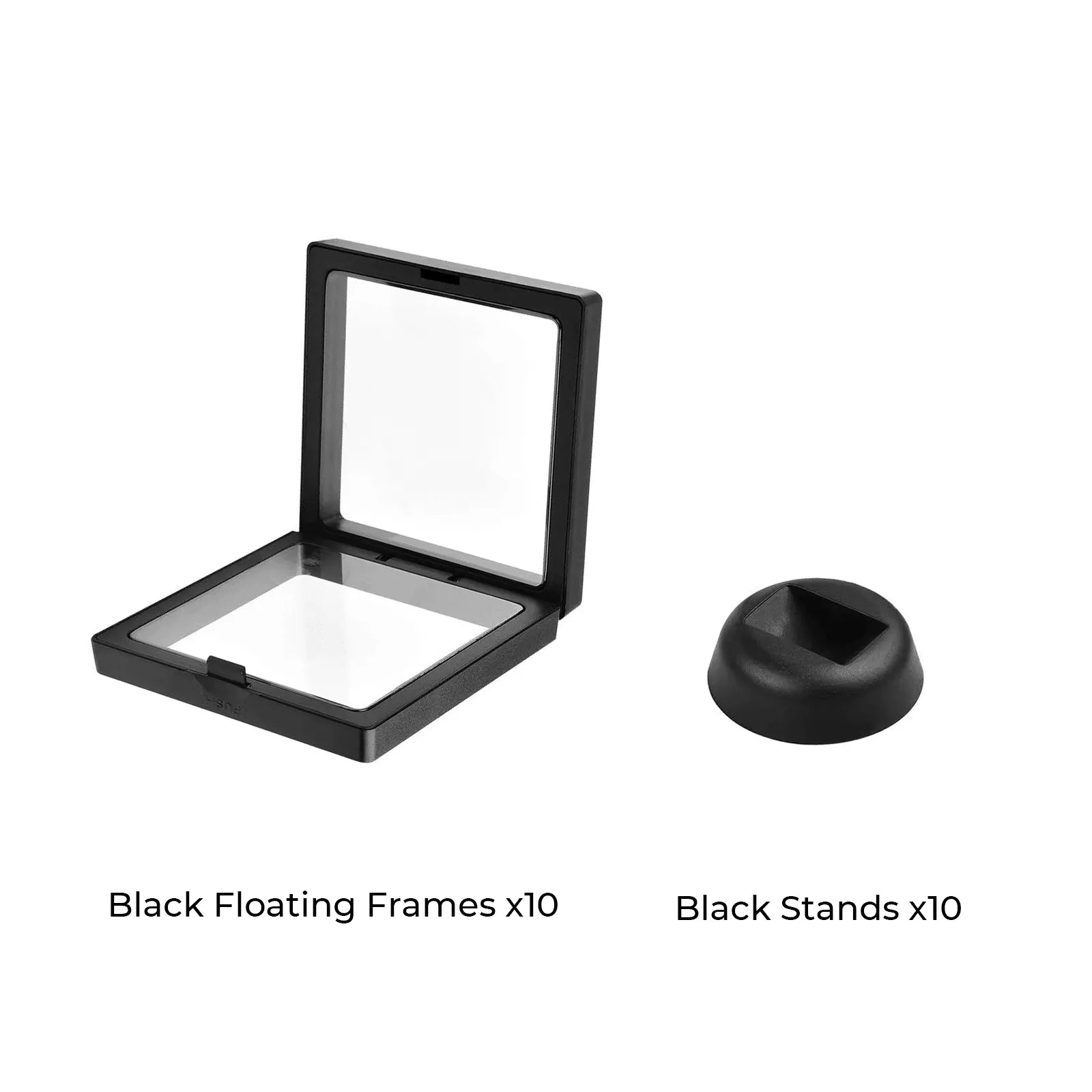 Black Floating Frame with Stand (10pcs)