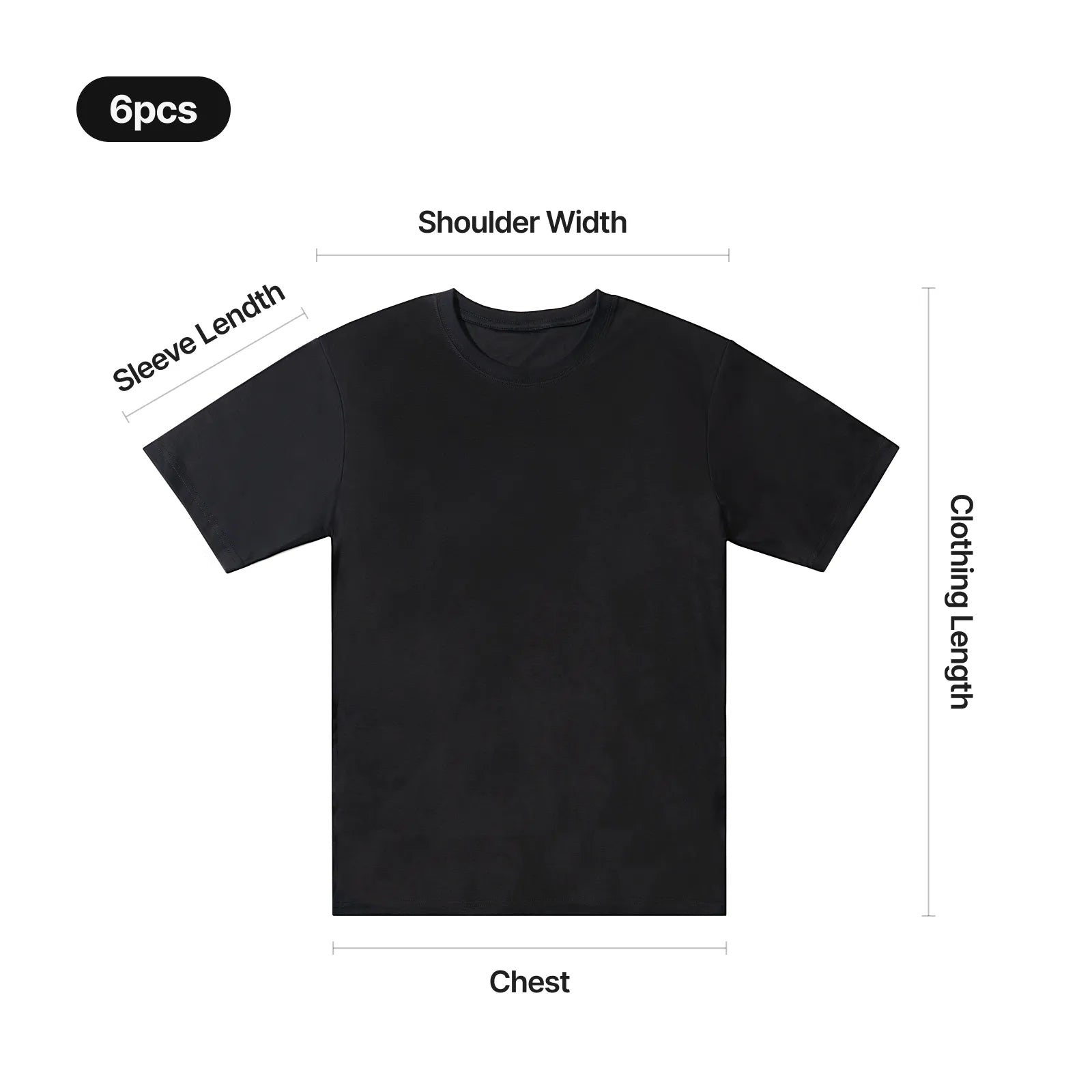 180g 100 cotton t shirt 6pcs 11