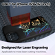 Silicone Magnetic iPhone Case with Laserable Rainbow Filling
