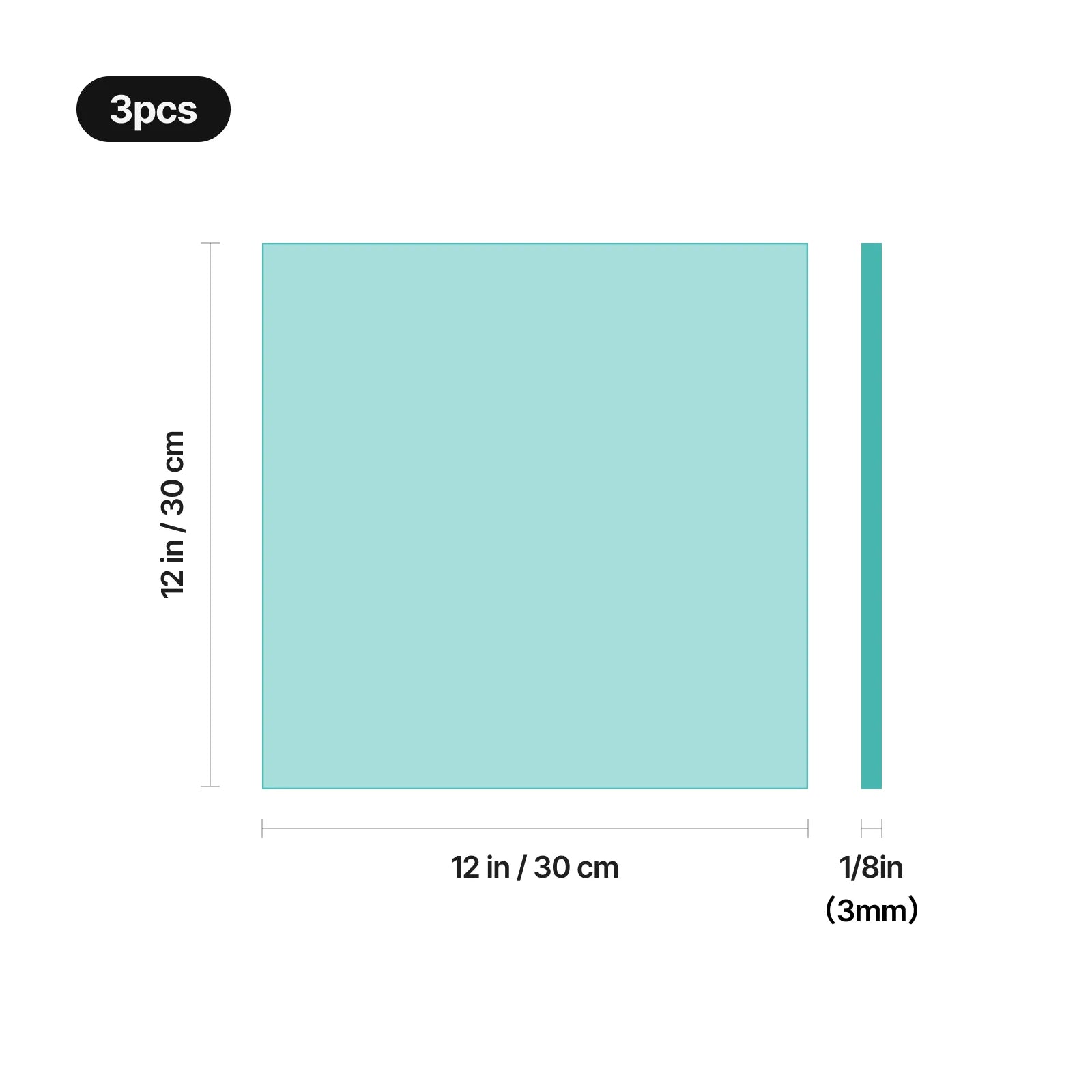 1 8  cyan translucent glossy acrylic sheet 3pcs 03