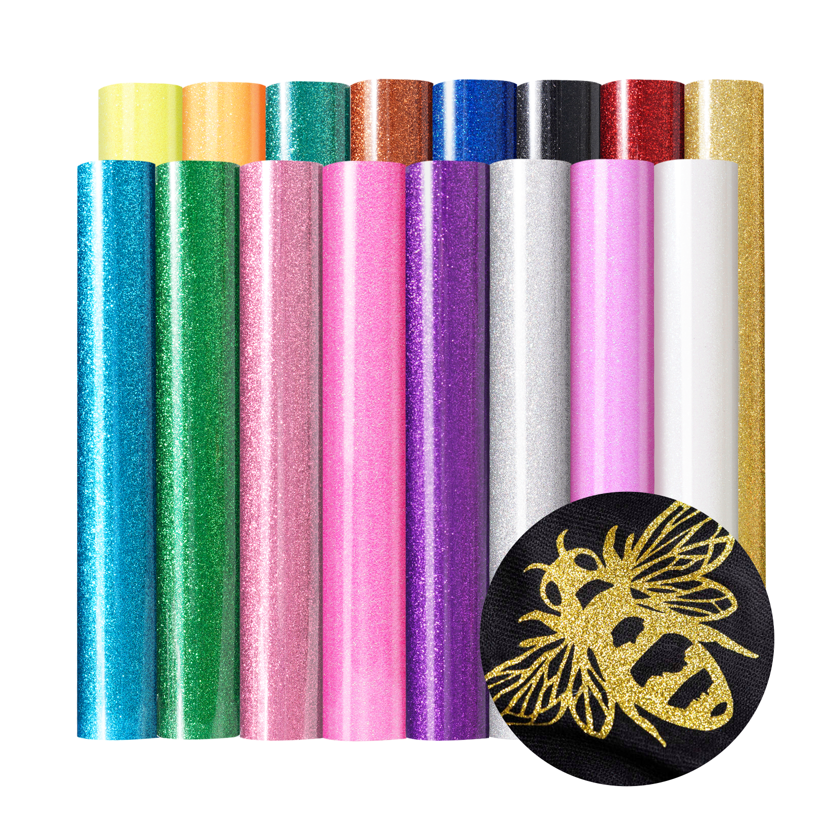 Glitter Heat Transfer Vinyl (16pcs)