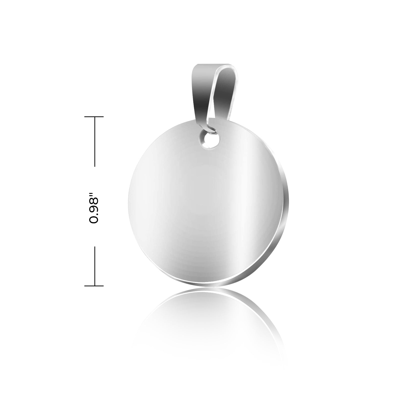 Round Stainless Steel Tag for Laser Engraving (10pcs)