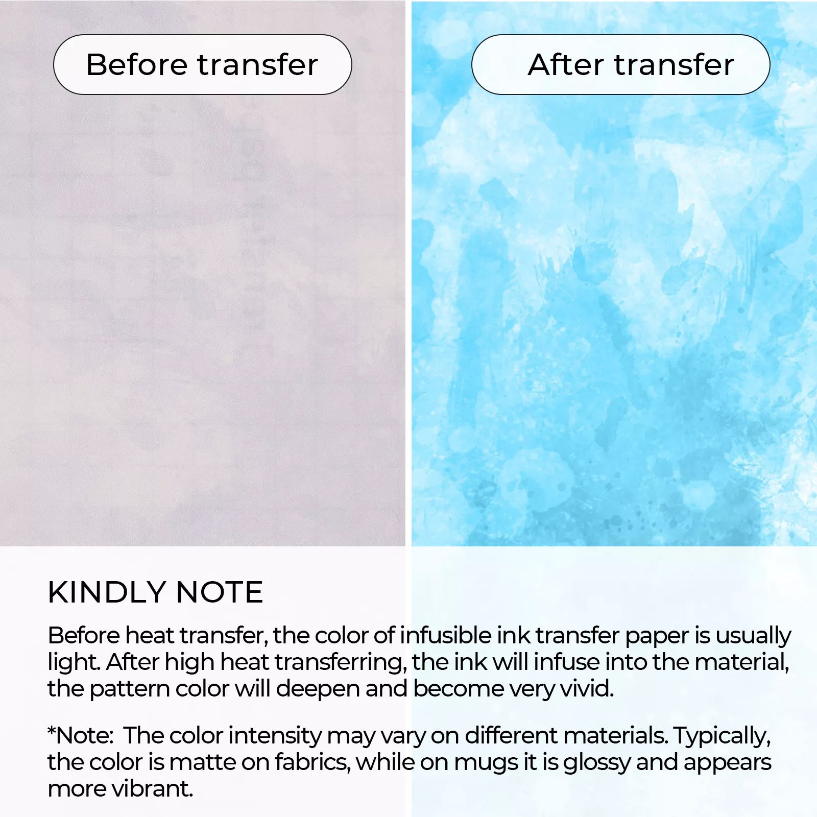 Watercolor Infusible Ink Transfer Sheets (14pcs)