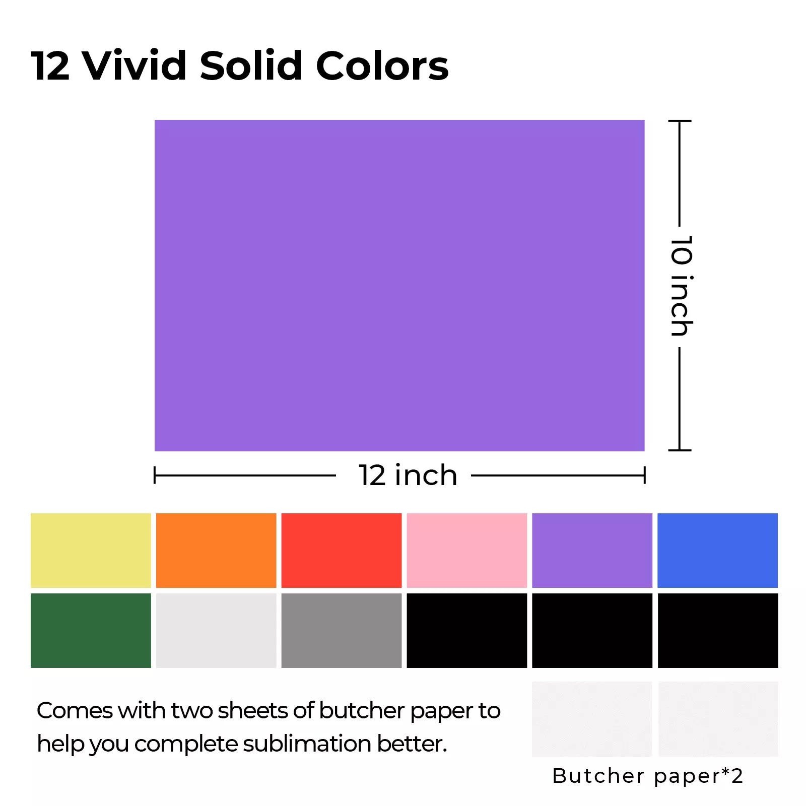 Solid Color Infusiable Ink Transfer Sheets (14pcs)