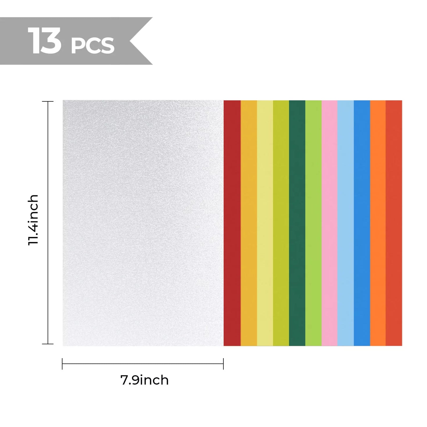 Colored Shrinky Dink Paper (13pcs)