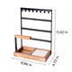 Black 5-Tier Jewelry Display with Ring Tray