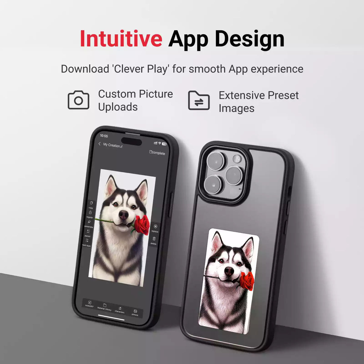InkPlay Smart E-Ink Photo Phone Casea Black / 15 InkPlay Smart E-Ink Photo Phone Casea Black / 15