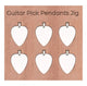 Stainless Steel Guitar Pick Pendants Jig File