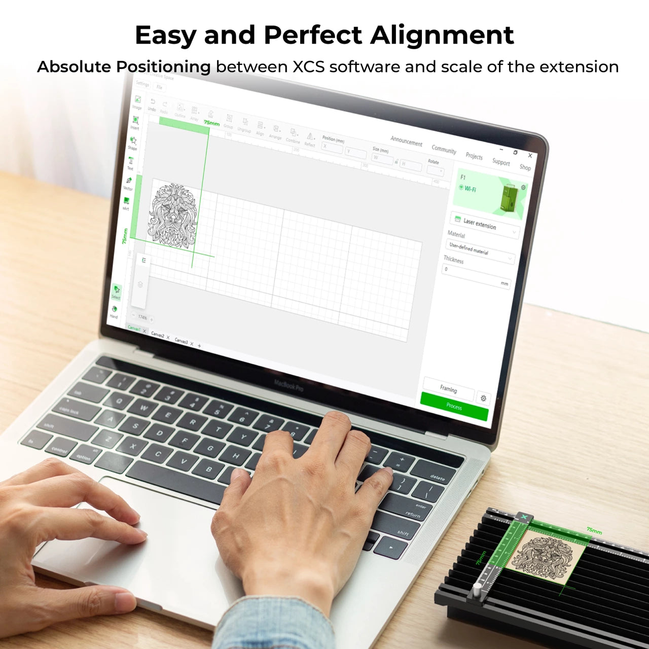 xTool F1 Slide Extension