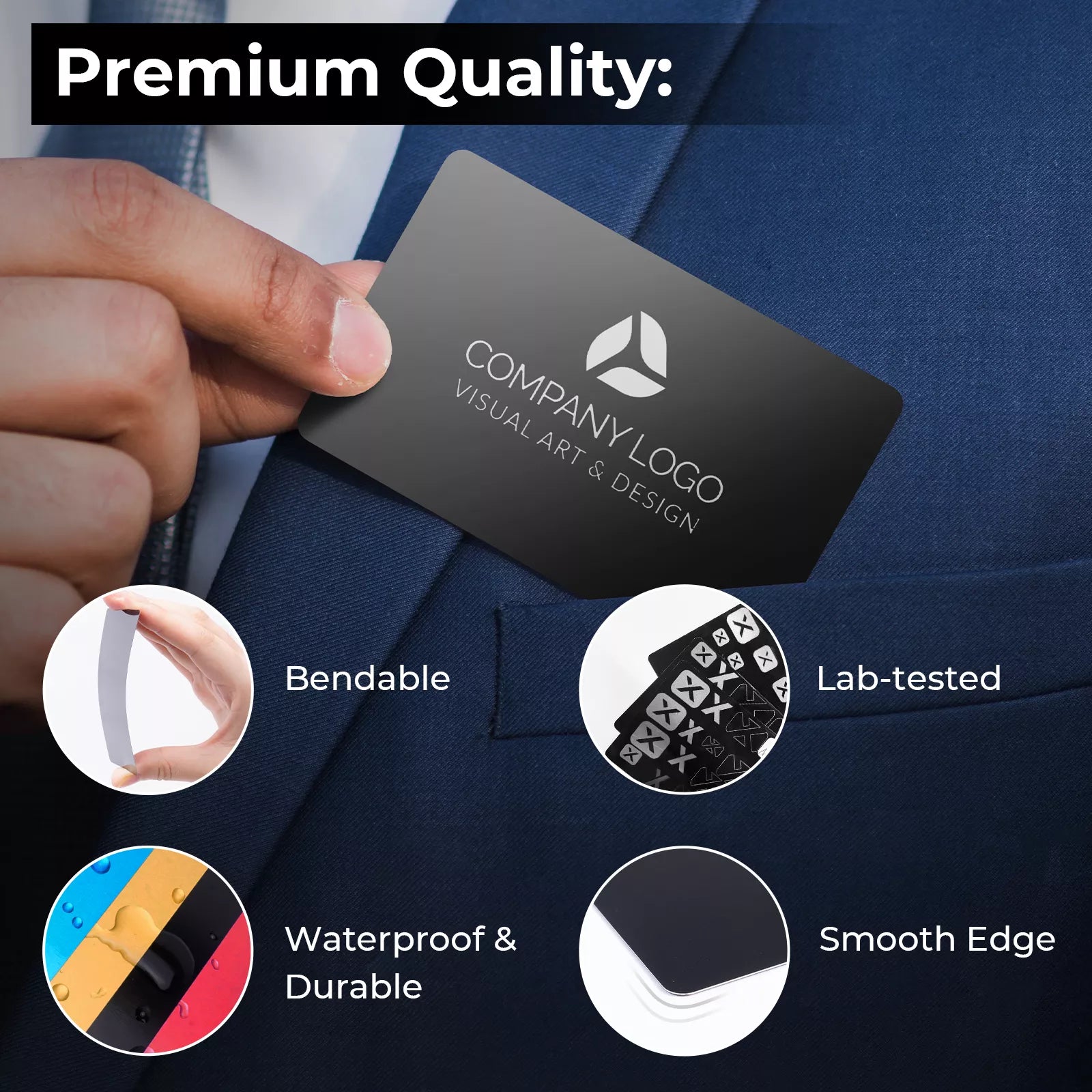 Aluminum Business Cards (60pcs)