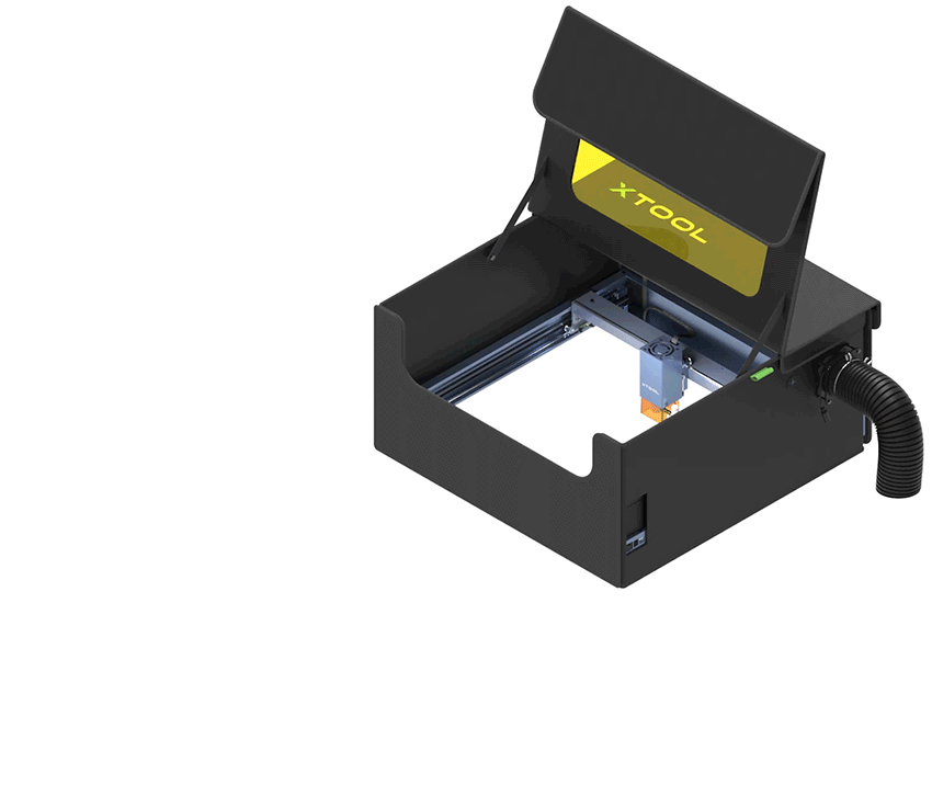 xTool Enclosure: foldable and smoke-proof cover for D1/D1 Pro and other laser engravers