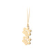 Gold Stainless Steel Dog Paw Necklace (3pcs)