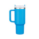 Deep Blue to Silver Stainless Steel Tumbler with Removable Handle (40oz)