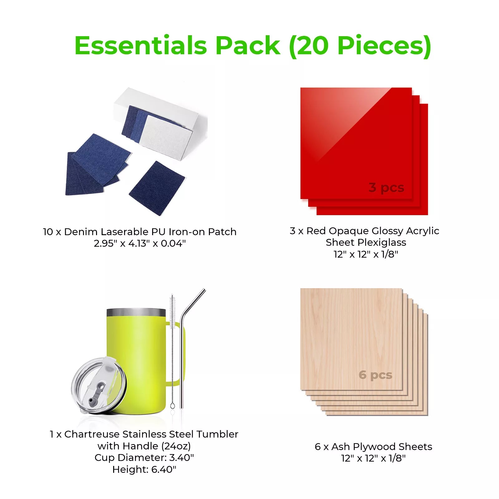 xTool Essentials Pack (20 pcs)