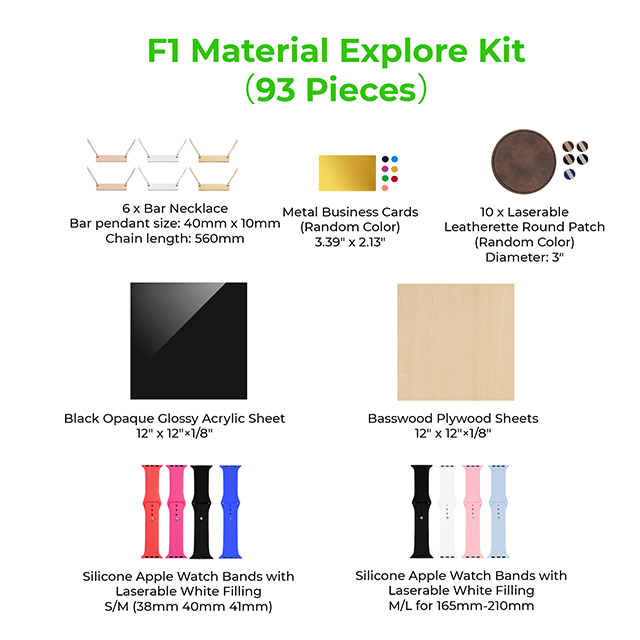 F1 Material Explore Kit (93 pcs)