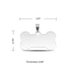 Bone Stainless Steel Dog Tag for Laser Engraving (10pcs)