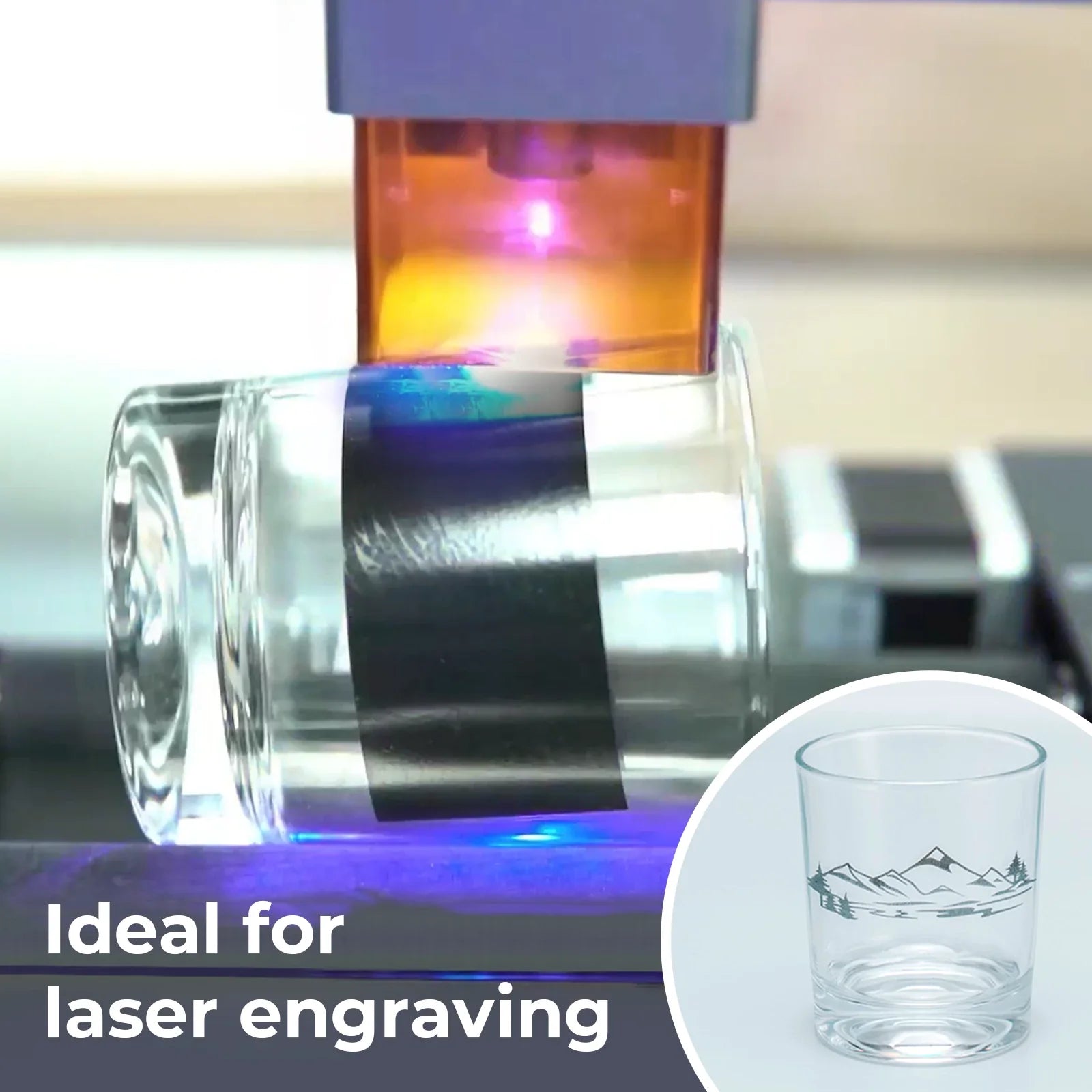 Black & Blue Laser Engraving Marking Paper (4pcs)