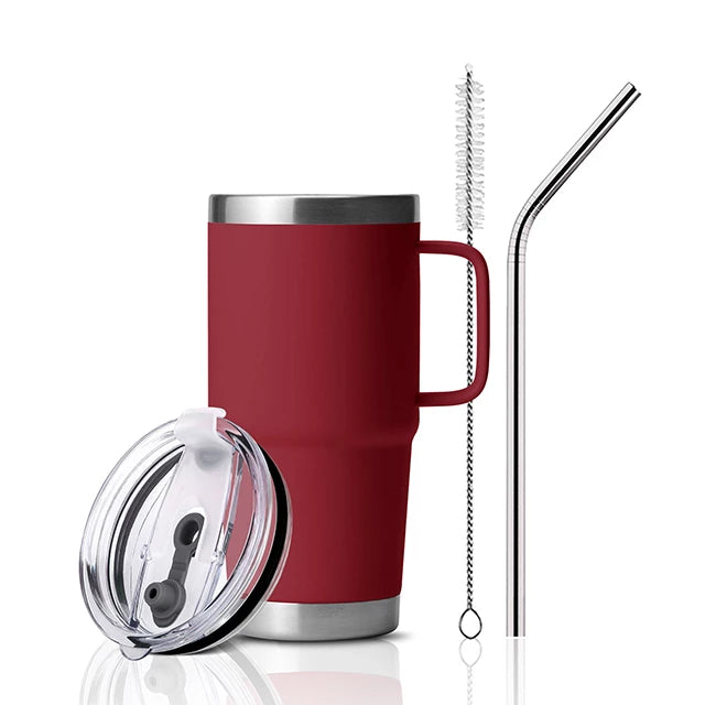 Harvest Red Stainless Steel Tumbler kit with Handle (20oz)