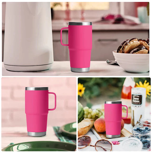 Barbie Pink Stainless Steel Tumbler kit with Handle (20oz)
