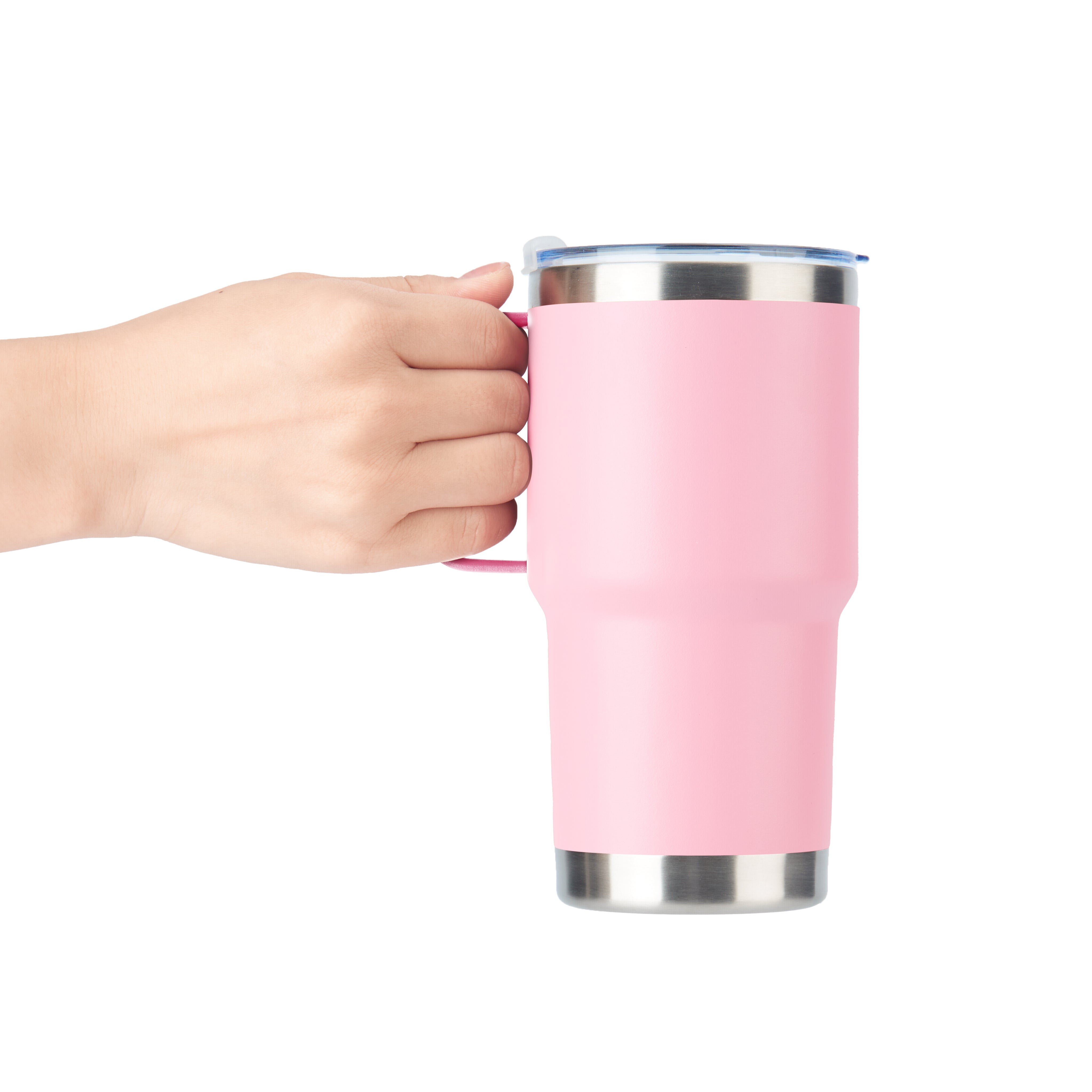 Sandstone Pink Stainless Steel Tumbler kit with Handle (20oz)