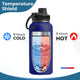 32oz Blue Stainless Steel Insulated Water Bottle with Chug Cap